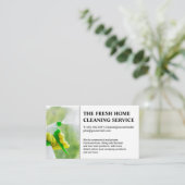 Schoonmaakdiensten | Schoonmaakster Raam schoonmak Visitekaartje (Staand voorkant)