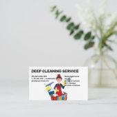 Schoonmaakdiensten | Schoonmaken van de meid met g Visitekaartje (Staand voorkant)