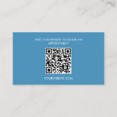 Schoonmaakdiensten Schuim Custom Logo QR-code Zak Visitekaartje (Achterkant)