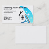 Schoonmaakdiensten | Squeegee Home Logo Visitekaartje (Voorkant / Achterkant)