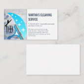 Schoonmaakdiensten | Squeegee House Logo Visitekaartje (Voorkant / Achterkant)