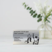 Schoonmaakdiensten | Stoomreiniger Ruitenreiniger Visitekaartje (Staand voorkant)