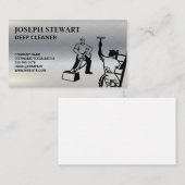 Schoonmaakdiensten | Stoomreiniger Ruitenreiniger Visitekaartje (Voorkant / Achterkant)