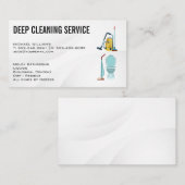 Schoonmaakdiensten | Vacuüm slaapkamer en toilet Visitekaartje (Voorkant / Achterkant)