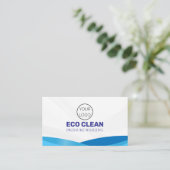 Schoonmaakdiensten Visitekaartjes Drukwasher (Staand voorkant)