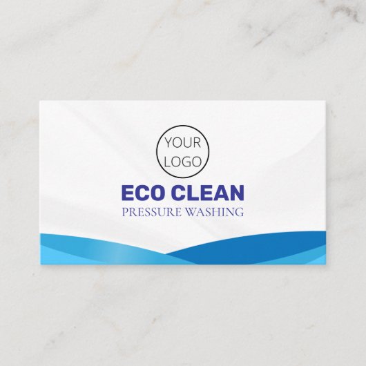 Schoonmaakdiensten Visitekaartjes Drukwasher (Voorkant)