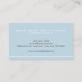 Schoonmaakdiensten voor blauw vacuümschoner visitekaartje (Achterkant)