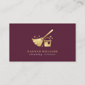 Schoonmaakdiensten voor Bourgogne en Gold House Visitekaartje (Voorkant)