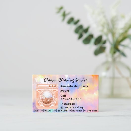 Schoonmaakdiensten voor Classy House Maid Coral La Visitekaartje (Staand voorkant)