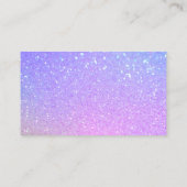 Schoonmaakdiensten voor classy Rainbow Spark Glitt Visitekaartje (Achterkant)