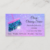 Schoonmaakdiensten voor classy Rainbow Spark Glitt Visitekaartje (Voorkant)