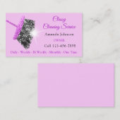 Schoonmaakdiensten voor classy Roze Ocean Glitter  Visitekaartje (Voorkant / Achterkant)