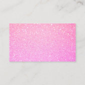 Schoonmaakdiensten voor classy Roze Vonk Glitter Visitekaartje (Achterkant)