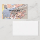 Schoonmaakdiensten voor dakgoot visitekaartje (Voorkant / Achterkant)