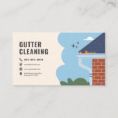 Schoonmaakdiensten voor goot visitekaartje (Voorkant)