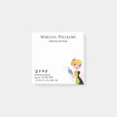 Schoonmaakdiensten voor sociale media Small Busine Post-it® Notes (Voorkant)