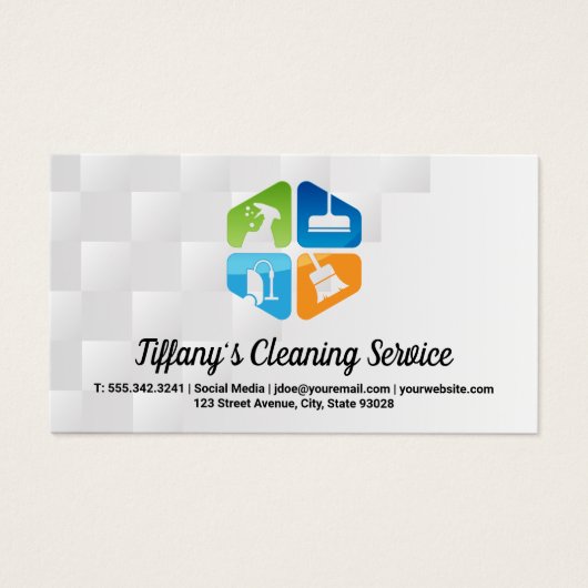 Schoonmaakdiensten voor werksters | Huishoudelijke Visitekaartje (Voorkant)