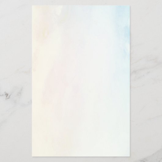 Schoonmaakdiensten - Waterverf illustratie Flyer (Achterkant)