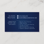 Schoonmaakdiensten - White Chalk tekening Visitekaartje (Achterkant)