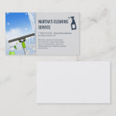 Schoonmaakdiensten | Window Squeegee en zeep Visitekaartje (Voorkant / Achterkant)