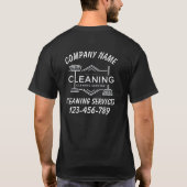 Schoonmaakdiensten Zakelijke Logo T-shirt (Achterkant)