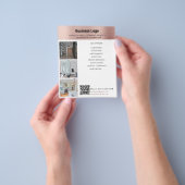 Schoonmaakdiensten Zakelijke promotionele QR-code Flyer (Hand)