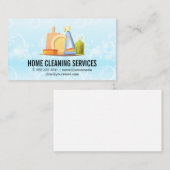 Schoonmaakdiensten | Zeepbellen Visitekaartje (Voorkant / Achterkant)
