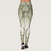 Schoonmaakeffect met schopende olijfbladeren leggings (Achterkant)