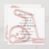 Schoonmaakfeest Stofzuiger Schoonmaakster Uitnodig Kaart (Voorkant / Achterkant)