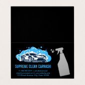 Schoonmaakflesje | Visitekaartje van Logo (Buitenkant ongevouwen)