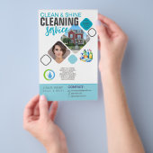Schoonmaakflyer - Shine organiseer uw huis | Custo Flyer (Hand)