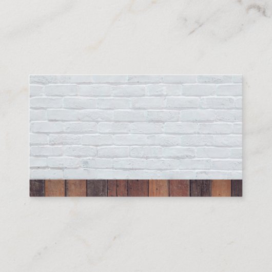 Schoonmaakgereedschap | Brick en hout Visitekaartje (Achterkant)