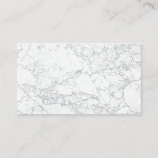 Schoonmaakgereedschap | Goud Sparkle | Marmer Visitekaartje (Achterkant)