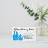 Schoonmaakgereedschap | House Services | Tiles Bus Visitekaartje (Staand voorkant)