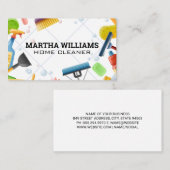 Schoonmaakgereedschap | Tegels op de vloer Visitekaartje (Voorkant / Achterkant)