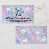 Schoonmaakgereedschap voor dienstmeisjes | Glans  Visitekaartje (Voorkant / Achterkant)