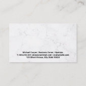 Schoonmaakglazen spuitbus visitekaartje (Achterkant)