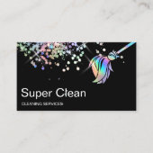 Schoonmaakholografie van het schoonmaakhuis visitekaartje (Voorkant)
