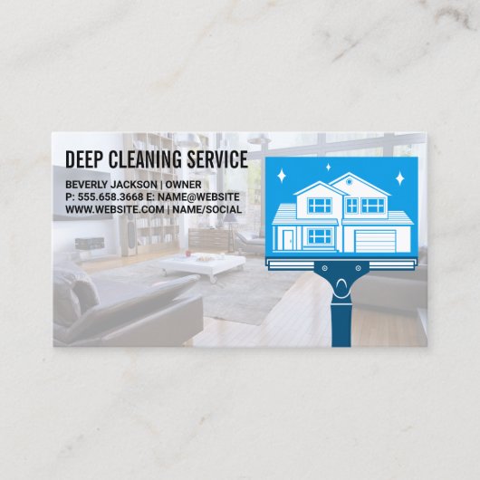 Schoonmaakhuis | Meid Service Visitekaartje (Voorkant)