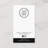 Schoonmaakinstructies Productverzorging Hangtag Contactkaartje (Achterkant)