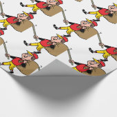 Schoonmaakjongen schetst goed kind cadeaupapier (Hoek)