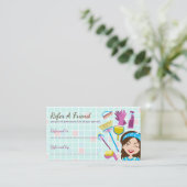 Schoonmaakklant Sale Korting Aanbevelingskaartje (Staand voorkant)