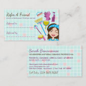 Schoonmaakklant Sale Korting Aanbevelingskaartje (Voorkant / Achterkant)