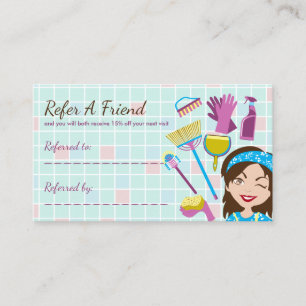 Schoonmaakklant Sale Korting Aanbevelingskaartje