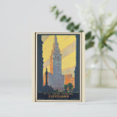 schoonmaakmachine en reisbureau Ohio Briefkaart (Staand voorkant)