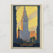 schoonmaakmachine en reisbureau Ohio Briefkaart (Voorkant)