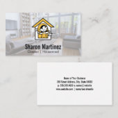 Schoonmaakmachine | House Services Logo Visitekaartje (Voorkant / Achterkant)