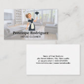 Schoonmaakmachine | Huishoudelijke diensten Visitekaartje (Voorkant / Achterkant)