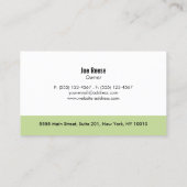 Schoonmaakmachine voor tapijten visitekaartje (Achterkant)