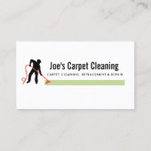 Schoonmaakmachine voor tapijten visitekaartje (Voorkant)
